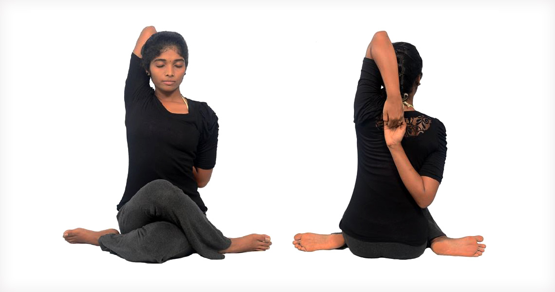 Gaumukhasana Yoga Pose